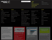 Tablet Screenshot of creativityportal.org.uk